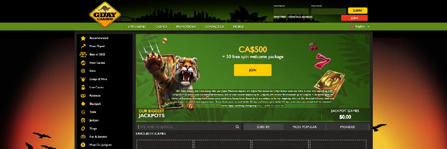 Gday Casino Logo Review